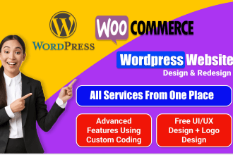 design landing page design and redesign wordpress website