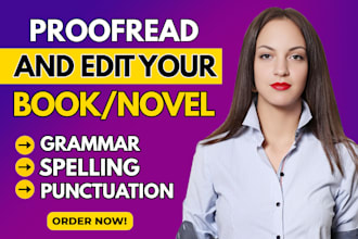 do book editing, proofreading and line editing