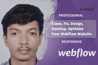 clone, fix, design, develop, optimize your webflow website