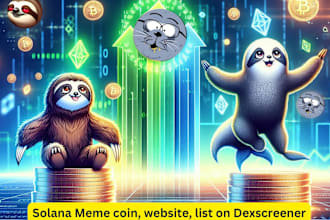 create solana meme coin,solana meme coin website, meme coin logo,list on dexscnr