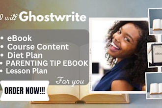 ghostwrite indepth career guide ebook online course, parenting tips ghostwriter