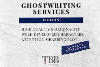 ghostwrite your fictional story