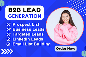 do targeted b2b lead generation linkedin leads prospect list email list building