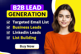 do b2b lead generation, linkedin leads, business lead, email list, prospect list