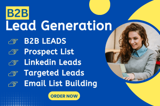 do targeted b2b lead generation linkedin leads prospect list email list building