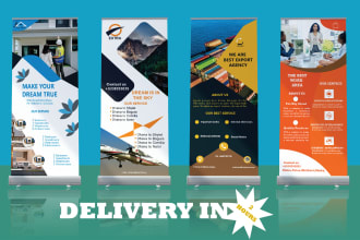 design retractable banner, roll up banner or trade show banner