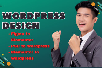 convert figma to wordpress,figma to elementor,psd to elementor