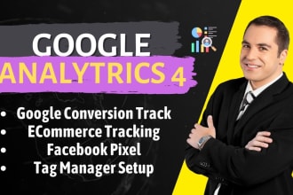 fix or setup google analytics 4,ecommerce tracking,conversion tracking GTM