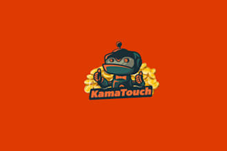 design awesome outstanding robot gamers logo