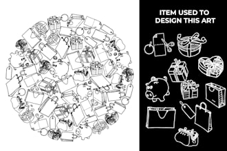 illustrate any thing in doodle style