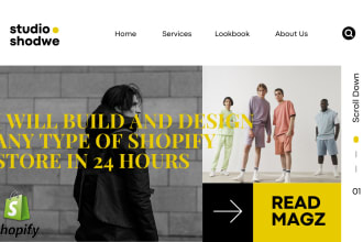 build and design any type of shopify store in 24 hours