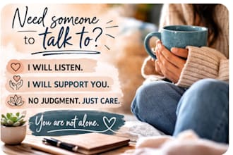 listen and support through breakups, life changes and difficult moments