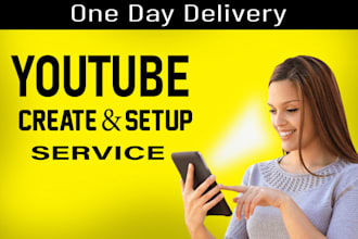 create a youtube channel with eye catching branding