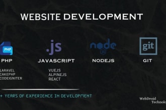 create a custom website with the required features