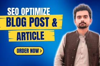 do SEO article writing, content writing or blog post writing