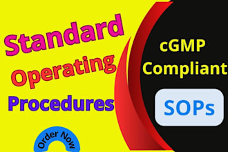 write standard operating procedure sops protocol for business