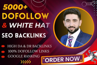 create 5000 high quality contextual dofollow seo backlinks