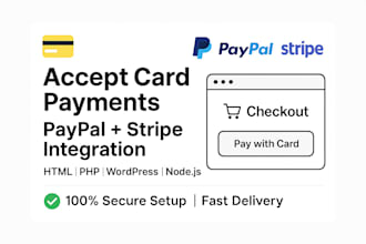 integrate paypal and stripe payment gateways on your website