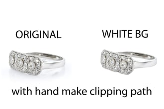 high end  jewelry image retouching best quality