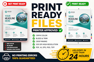 prepare print ready files for professional printing