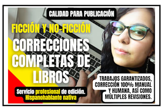 correcciones de libros de ficción y no ficción en español