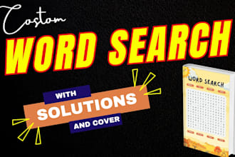 niche based word search puzzle books for amazon KDP