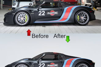 do car clipping path cut out remove background adobe photoshop