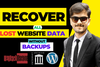recover all lost website data without backups
