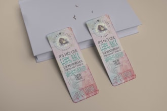 design creative bookmark with your brand