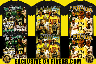 create a vintage nba NFL and all sports 90s bootleg streetwear design
