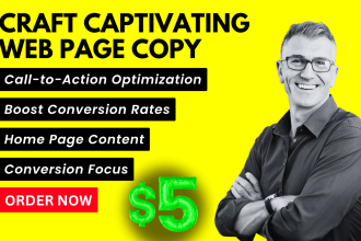 crafting captivating web page copy content that convert visitors into sales