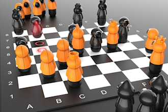design and develop multiplayer card game, board game, chess game, monopoly game