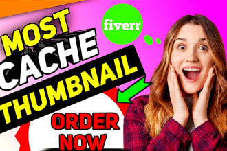 design cache and amazing youtube thumbnail