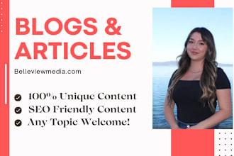 write your SEO optimized blogs