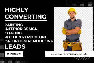 generate painting interior design coating bathroom and kitchen remodeling leads