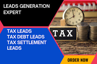 generate tax leads tax delinquent leads tax debt tax settlement sales funnel