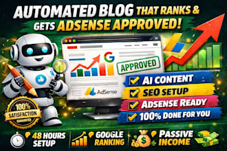 create adsense ready seo automation website and blog