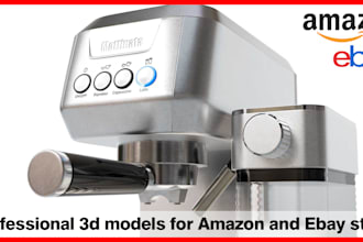 create detailed 3d product rendering for your business in amazon or ebay