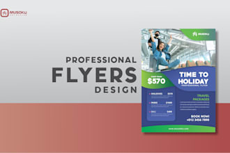 design a flyer, bifold, trifold, brochure, poster or leaflet