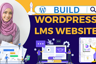 create a wordpress lms website using learndash and learnpress