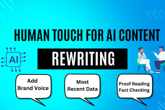 rewrite ai content to human written article