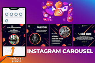 design stop scrolling carousel post or instagram carousel
