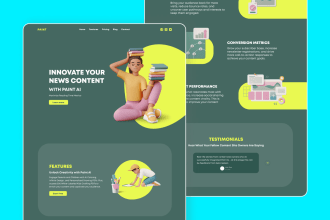 website, landing page, figma, mobile adaptation, ui ux, design, designer, CSS