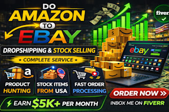 do amazon to ebay dropshipping and stock selling