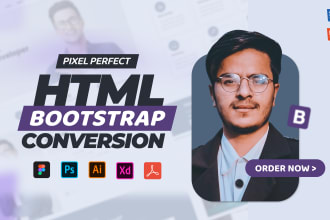 convert PSD to HTML, xd to HTML, sketch to HTML, figma to HTML, and more