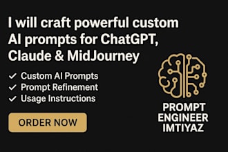 craft powerful custom ai prompts for chatgpt claude midjourney
