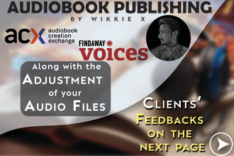 be your expert audiobook publisher for amazon acx