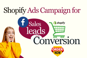 fb meta facebook ads sales campaign for your shopify store