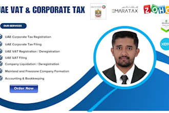 handle uae vat, corporate tax and accounting on zoho books