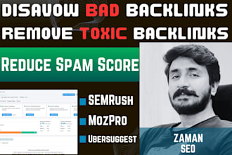create disavow file to remove and disavow all bad backlinks